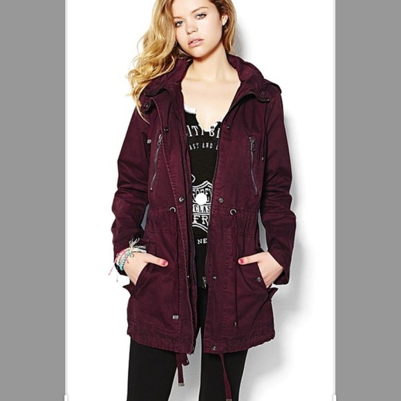 Garage Essential Parka Burgundy Utility 